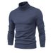 Men's Clothing Autumn And Winter New Casual Men's Solid Color Pullover Sweater Foreign Trade High Neck Men's Casual Sweater Cross Border Sweater_viptrois.com