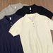 Men's Ribbed Knit Polo Shirt Short Sleeve Breathable Summer Top Business Casual Comfort_viptrois.com