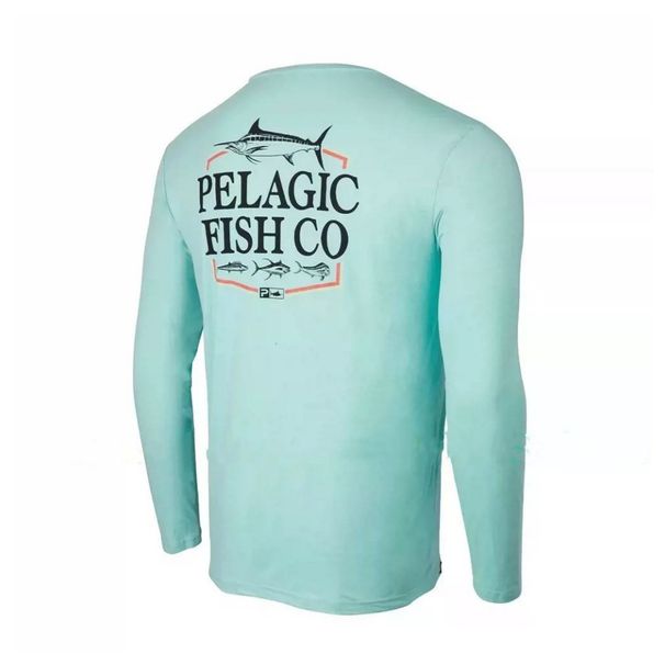 Men's Clothing Long Sleeved Round Neck Fishing Suit UV Fishing Gear Summer Outdoor Quick Drying Breathable T Shirt Fishing Suit_viptrois.com