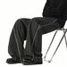 2026 Old Money Wind Striped Casual Pants Women's And Men's Autumn Retro Loose Drape Wide-leg Pants Commuter Versatile Straight Casual Pants_viptrois.com