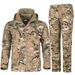 Pulse Outdoor Set For Men Winter Warm Soft Shell Jacket And Pants Fishing Skiing Hiking Fleece Camouflage_viptrois.com