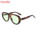 Retro Large Frame Round Face Slim Frog Mirror Trendy Single Beam Sunglasses Men's Cross Border Sunglasses Women's T1313_viptrois.com