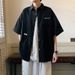Loose Casual Versatile Workwear Short Sleeve For Men New Style Handsome Lightweight Summer Shirt Jacket_viptrois.com