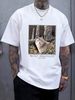Vintage Wolf T Shirt Medium Alaska Homme Fashion Top For Everyday Wear Casual Stylish Breathable Comfortable Stretched Soft Slightly Unisex_viptrois.com