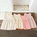 Soft & Breathable Cotton Baby Girl Summer Dress With Polka Dots & Stripes - Comfortable Loose Fit Sleeveless Sundress For Toddlers (1-3 Years)_viptrois.com