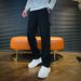 Men's Winter Fleece-Lined Casual Jogger Pants - Soft Comfortable Straight Leg Trousers For Everyday Wear (Black, Gray, Beige)_viptrois.com