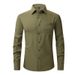 EU Size Four Sided Elastic Shirt Men's Business Casual Long Sleeve Shirt Professional Dress Shirt Men_viptrois.com