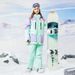 Workwear Ski Suit Set – Waterproof & Windproof Snow Gear (10K Waterproof, Breathable Polyester, Thermal Cotton Lining,Unisex Sizes)_viptrois.com