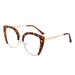 Women's Glasses Cat Eye Half Frame Large Frame Flat Glasses Anti Blue Light New Glasses Frame Ins Retro Trend Glasses Frame_viptrois.com