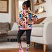 Kids’ Clothing Girls Comfortable Letter Pattern Full Print Round Neck Sweatshirt Leggings Casual Suit_viptrois.com