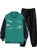 Men's Baseball Jacket Casual Hip-hop Streetwear Coat Loose Fit Vintage Style Outerwear With Light Fleece Lining_viptrois.com