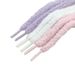 Fluffy Shoe Laces With Snowflake Design - Soft & Stylish Laces For Sneakers, Boots & Casual Shoes (White, Pink, Purple & More)_viptrois.com