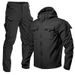 Men's Winter Shark Skin Softshell Jacket Set - Fleece Lined, Windproof, Tactical Outdoor Suit For Hiking, Military Enthusiasts_viptrois.com