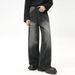 Men's Clothing | 2024 Summer New Arrivals High Street Retro Whisker Washed Black and Gray Jeans_viptrois.com