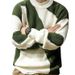 New autumn and winter sweaters, men's cow pattern contrasting color pullover knitted sweater, lazy trend brand loose men's sweater jacket_viptrois.com