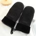 Women's Gloves Suede Gloves For Women Winter Warm Windproof Coldproof Plus Velvet Halter Neck Mitten Gloves_viptrois.com
