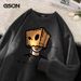 Street fashion sports round neck top for boys fall and winter explosive suede hoodie_viptrois.com