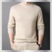 Semi-turtleneck Men's Slim-fit Sweater Men's Blue Bottom Sweater Men's Clothing_viptrois.com