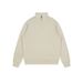 Pure Pure Half-Zip And Women Custom Heavyweight 350g Half High Collar Trendy Brand Solid Color Loose Pullover Casual Cotton_viptrois.com