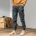Retro Cargo Pants Men – Slim-Fit Military Workwear Pants (29-38, 97% Cotton + Stretch, Multi-Pocket & Street Style)_viptrois.com