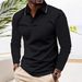 Unisex Minimalist Style Outdoor Camping Lightweight Top Simple Basic Versatile Long Sleeve Polo Shirt MB14_viptrois.com