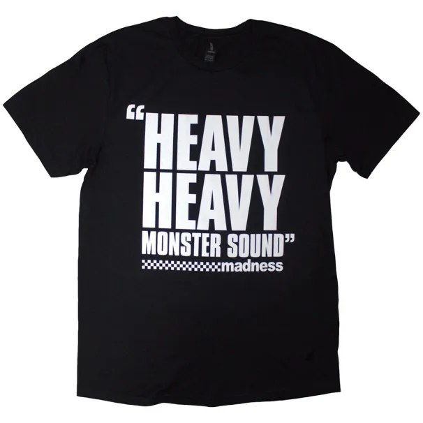 Madness Unisex T-Shirt Mens Womens Tees Top: Heavy Heavy (Black) (Large)_viptrois.com