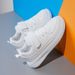 Children's Shoes Sports Shoes All Black Boys Shoes 10 Medium And Large Children's Sneakers Leather Running Shoes Girls White Shoes 12 Years Old_viptrois.com