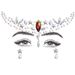 Halloween Edm Electronic Music Festival Face Stickers Eyebrow Stickers Diamond Resin Diamond Carnival Diamond Stickers Masquerade Face Decoration_viptrois.com