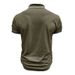 Men's Clothing Men's Short Sleeved Polo Shirt Men's Lapel Jacquard T Shirt Splicing Top_viptrois.com