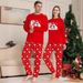 Christmas Snowflake Bear Christmas family dress printed homewear pajamas set_viptrois.com