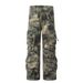 Men's Clothing Mountain Outdoor Multi Pocket Workwear Tie Dye Camouflage Pants Men's Trendy Functional Tactical Pants Loose Straight Trousers_viptrois.com