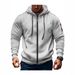 Pure Pure Cross-Border Spring And Autumn Men's Hoodie Zipper Multi-Pocket Embroidered Badge Pullover Sports Casual Sweatshirt_viptrois.com