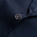 Men's slim suit two-piece men's plus-size casual solid color wedding dress suit_viptrois.com