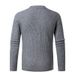 Loom Cross-Border Autumn Winter European And American Simple Solid Color Knitwear Trendy Plus Size Men's Cardigan_viptrois.com