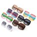 Men's Sunglasses UV Protection Fashion Square Champagne Color Gradient High End_viptrois.com