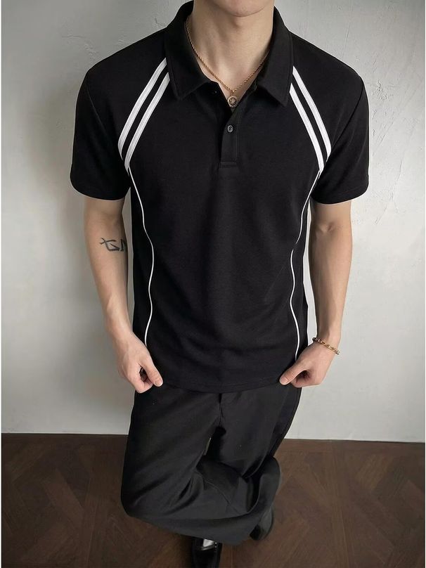 Straight-shoulder Short-sleeve Summer Half-T-shirt For Men, Made Of Heavy Space Cotton,_viptrois.com