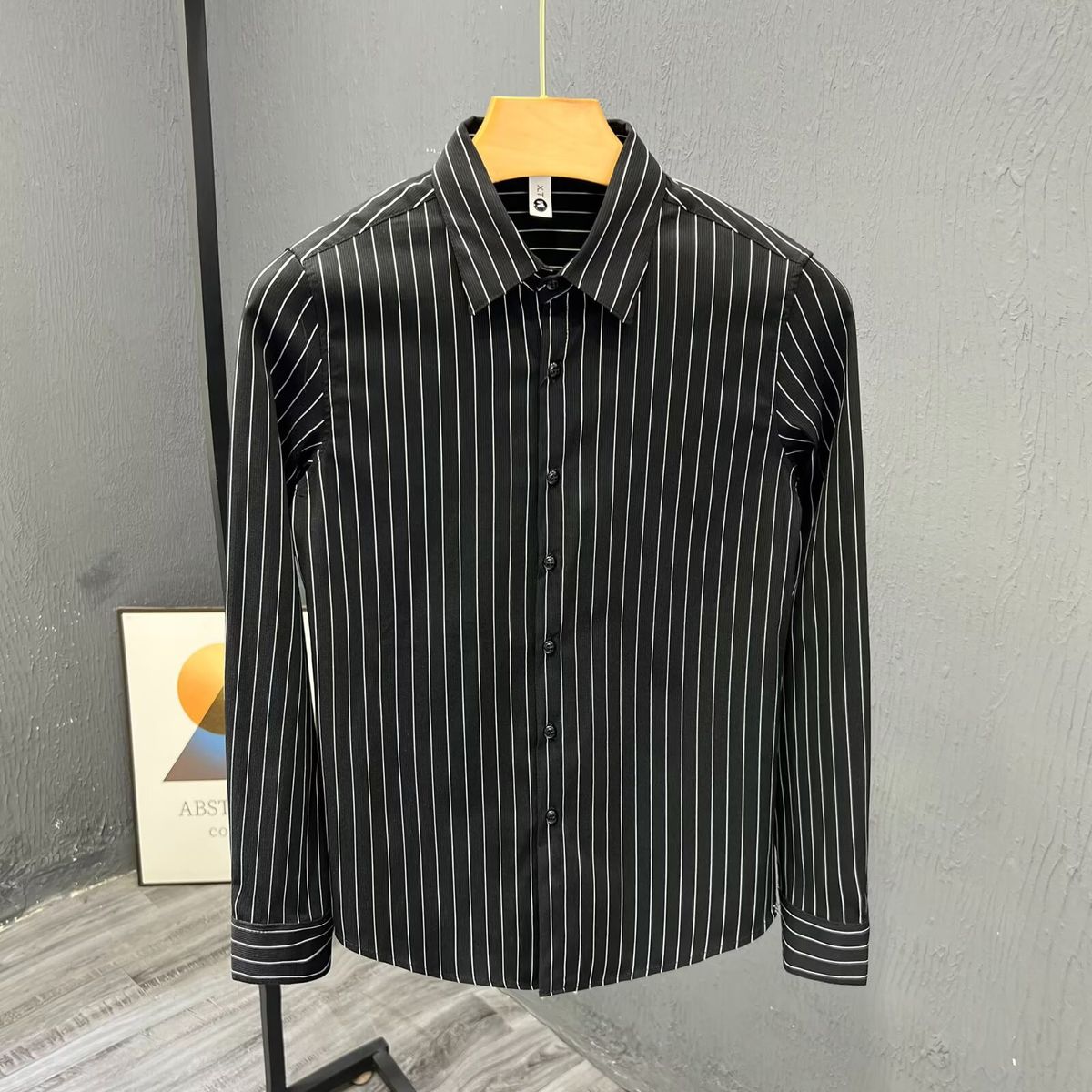 Letter Long Sleeved Shirt Loose Shirt Boys Summer Trend All Match Casual Jacket_viptrois.com
