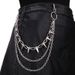 Hip-hop Punk Metal Rivets Stage Performance, Multi-layer Waist Chain Outfit, Jeans Accessories_viptrois.com