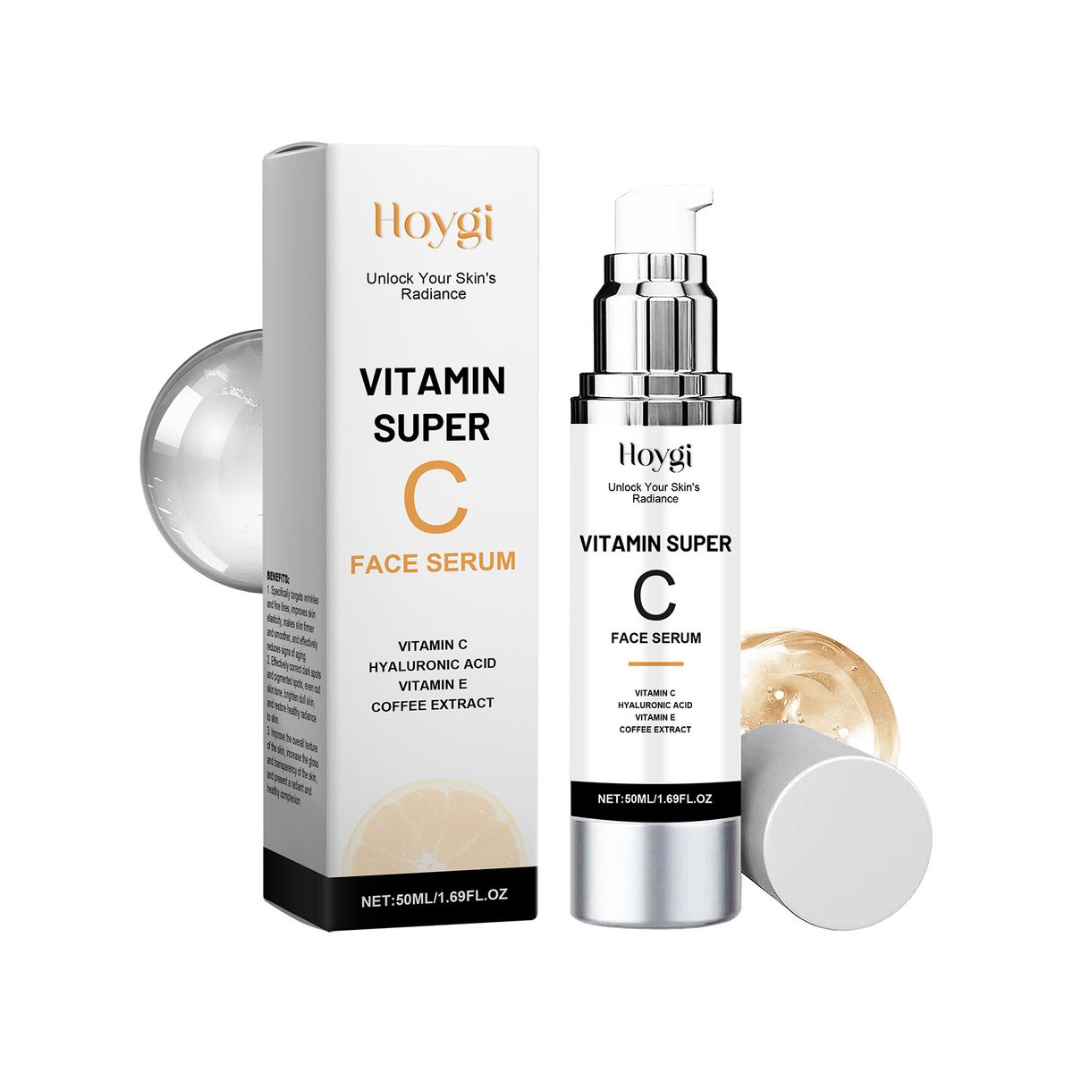 Vitamin C Serum, Hydrating, Smooth Tender Skin, And Moisturizing Facial Serum_viptrois.com