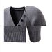 Men's Scarf Collar Knit Sweater - Oversized V-Neck Pullover In White, Gray, Black, Light Pink, Red (M-4xl)_viptrois.com