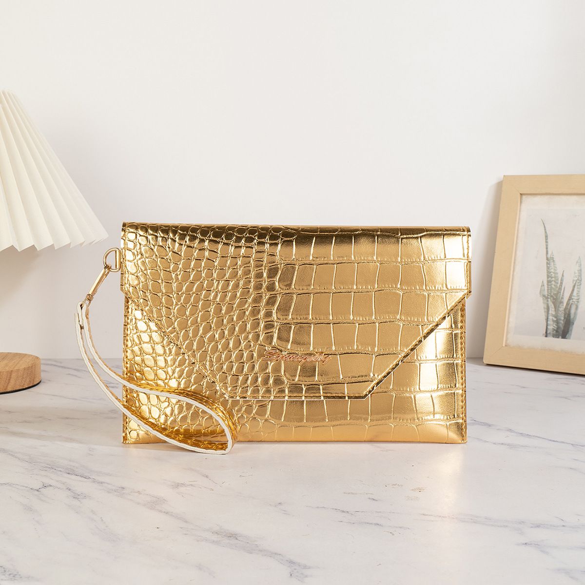 Women's Clutches Bags Gold Women's Bag Envelope Clutch Handbag Wallet Evening Bag_viptrois.com