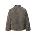 Cross-Border European And American Style High Street Detroit Lapel Faux Suede Zipper Washed Jacket Padded Coat MA1i_viptrois.com