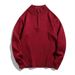 Men's Clothing Half Zip Pullover Sweater Slim Long Sleeved Slim Fit Half-Zip Pullover Sweater - Breathable & Moisture-Wicking Long Sleeve Knit Top_viptrois.com
