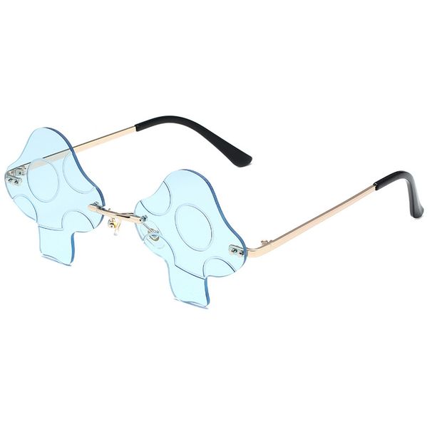 Fashion Mushroom Sunglasses - European & American Style (Trendy Irregular Shape, Women's Celebrity Inspired Glasses)_viptrois.com