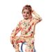 Mother & Kids INS Girls Round Neck Long Sleeved Suit Graffiti Print Pattern Children's Round Neck Long Sleeved Sweatshirt & Trousers_viptrois.com