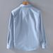 Cotton Long Sleeved Solid Color Shirt For Men, Simple Workwear, Versatile, Loose Quality Shirt Jacket For Men_viptrois.com