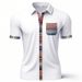 New Summer Men's Loose Casual Light Bohemian Style Color-Block Shirt Short Sleeve Cardigan_viptrois.com