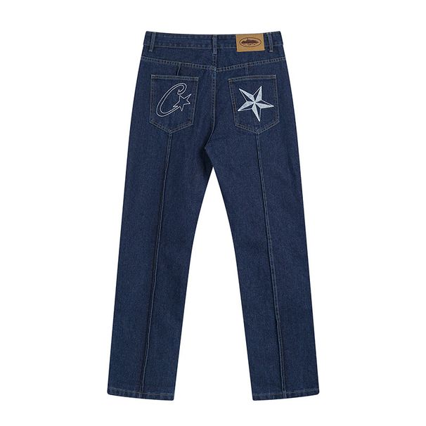 Men's Clothing New Jacket Suit Island Suit For High Street Couples, Trendy Denim Jacket, Casual Jeans_viptrois.com