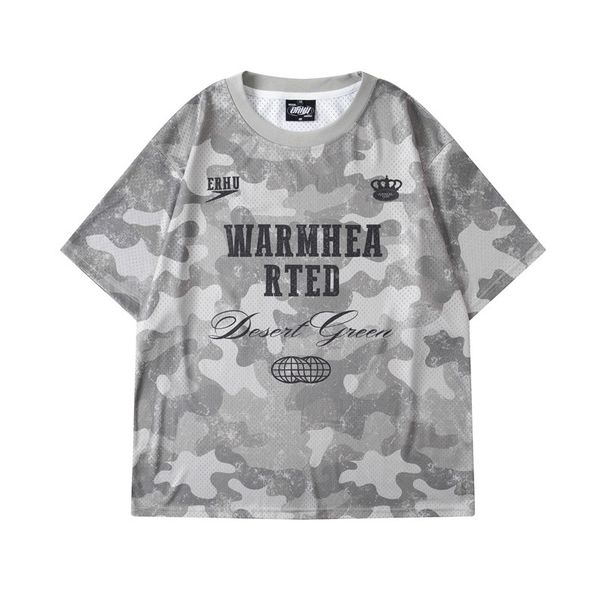 Creative Personalized 3D Digal Printing Camouflage Round Neck Casual Men's And Women's T-shirt Short Sleeved Soccer_viptrois.com