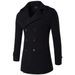 Loom Loom AOWOFS 2024 Spring And Autumn New Fashion Quality Men's Wool Double-Breasted Simple Trench Coat XD111 European Version_viptrois.com
